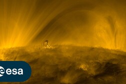 L'incandescente atmosfera solare ripresa dalla sonda Solar Orbiter (fonte: ESA &amp; NASA/Solar Orbiter/EUI Team)