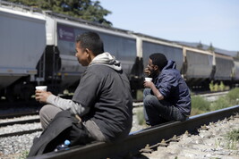 'La Bestia', el tren en el que viajan los inmigrantes en México (ANSA)
