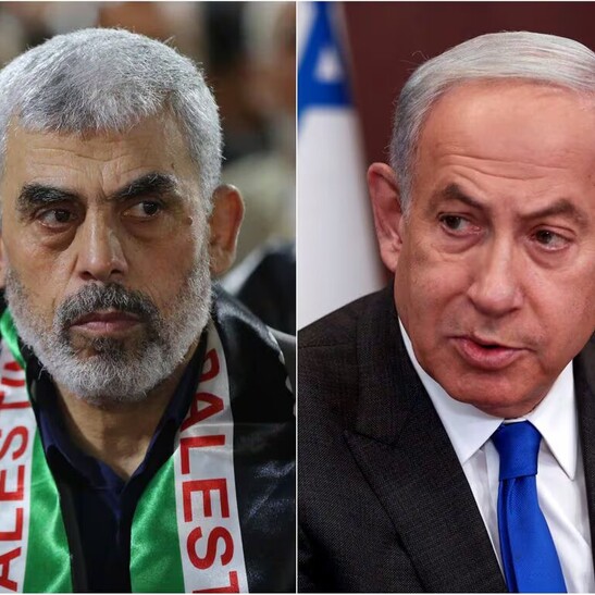 El líder de Hamás y el premier israelí.