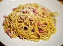 Un piatto di spaghetti alla carbonara  (ANSA)