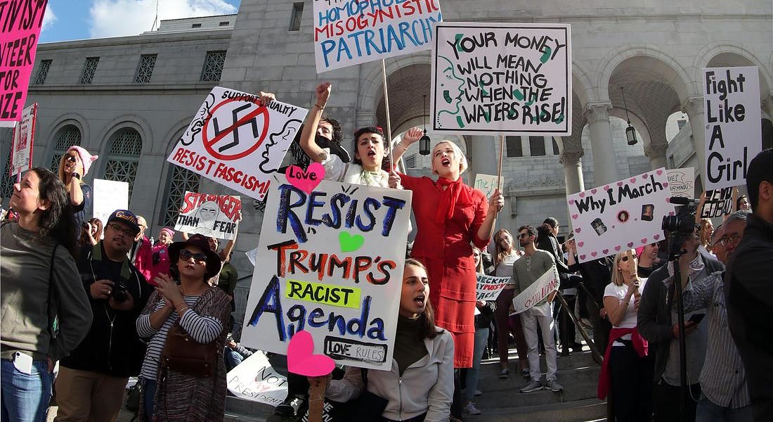 Woman's March protest against US President Donald Trump © EPA