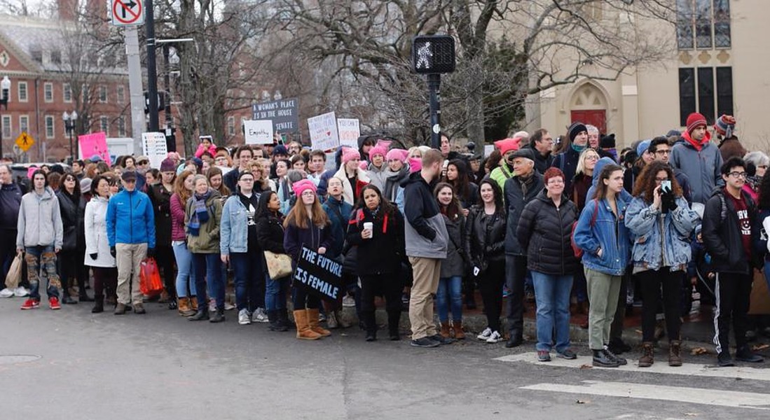 Cambridge/Boston Women's March 2018 © EPA