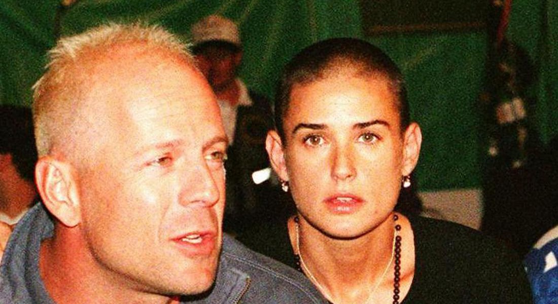 Demi Moore con il primo marito Bruce Willis © ANSA 