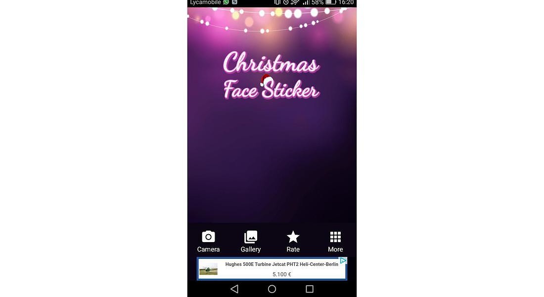 Per un Natale social - Christmas Face Sticker © ANSA