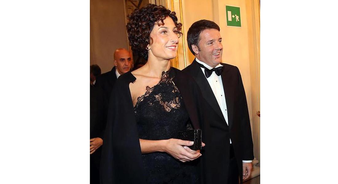 Prima della Scala 2016 Agnese & Matteo Renzi © ANSA