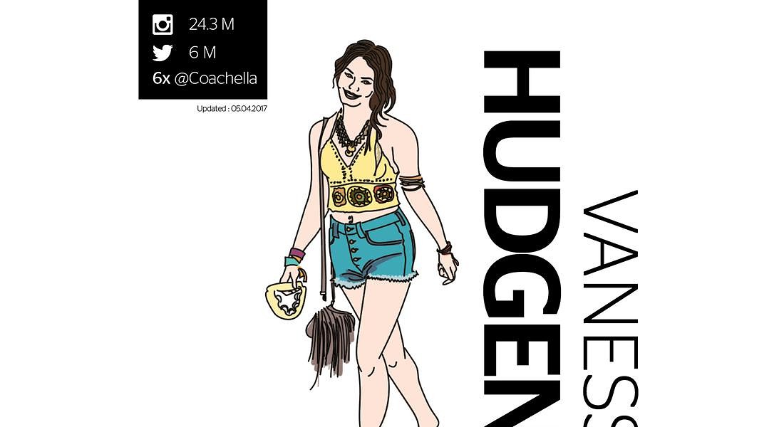 Vanessa Hudgens - Coachella - Stylight © ANSA