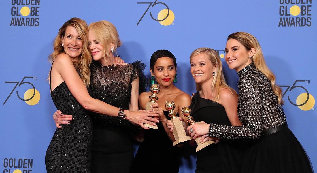 Laura Dern, Nicole Kidman, Zoe Kravitz, Reese Witherspoon e Shailene Woodley © EPA