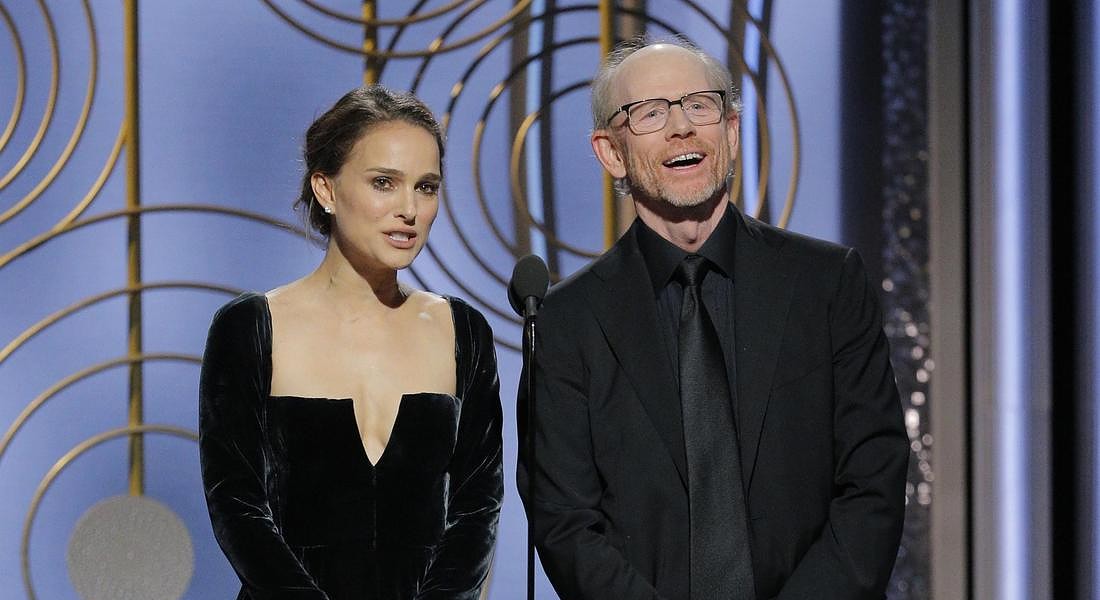 75th Annual Golden Globe Awards - Natalie Portman e Ron Howard © AP