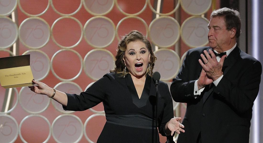 75th Annual Golden Globe Awards -  Roseanne Barr e John Goodman © AP