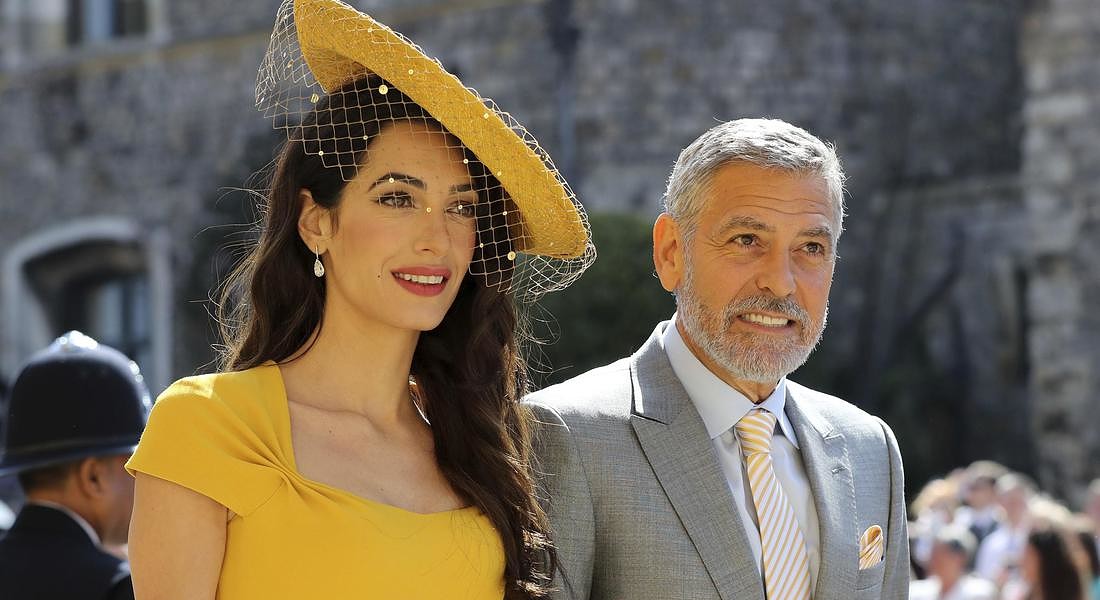 Nozze reali: Amal e George Clooney rubano la scena © AP