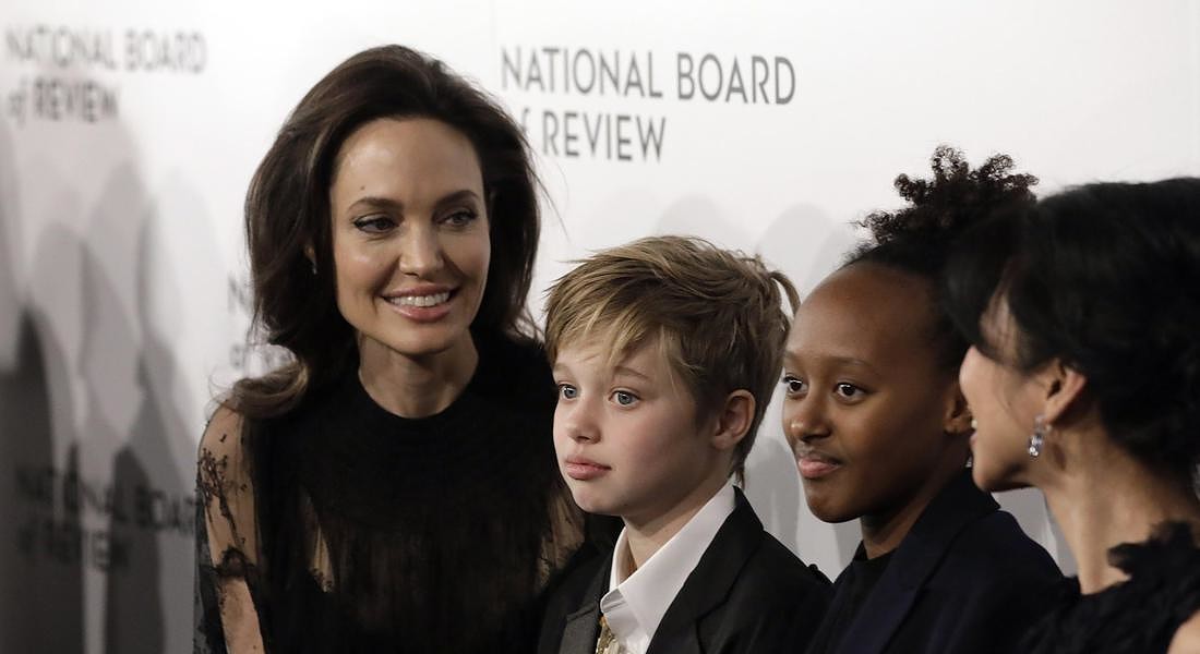 Angelina Jolie con i figli © ANSA