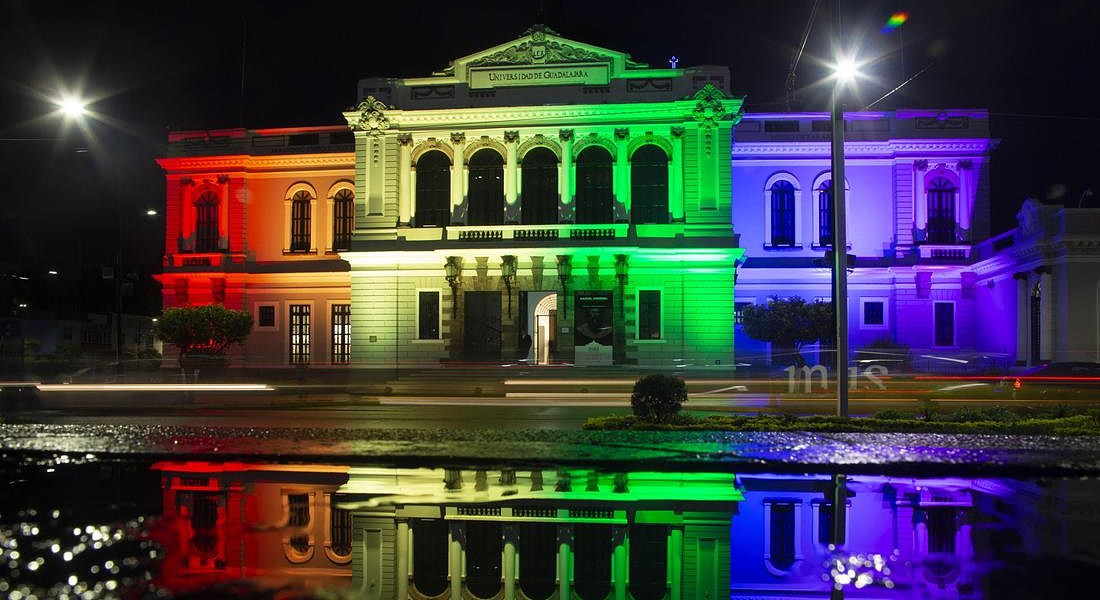 Illuminate Museum for commemoration of the International Day of LGBT Pride in western Mexico © EPA