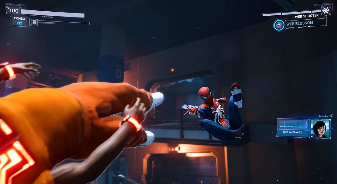 Spider Man PS4 Preview Swing © ANSA