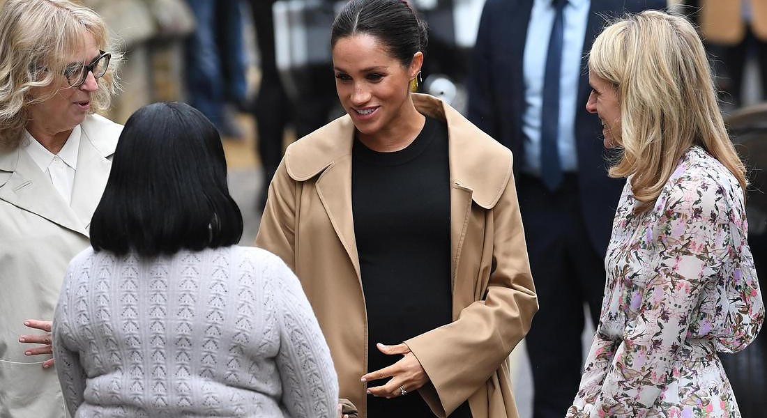 Britain's Meghan, Duchess of Sussex visits charity © EPA
