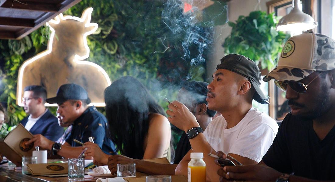 First Cannabis Cafe in the US opens in West Hollywood © EPA