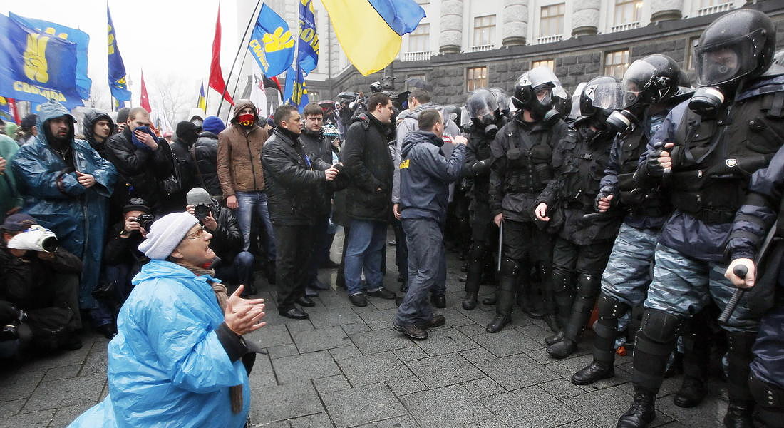 Anti-government protest in Ukraine - 2013 © EPA