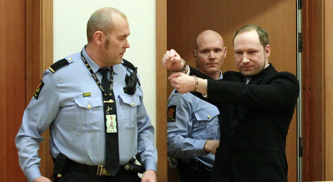 Custody hearing for confessed terrorist Anders Behring Breivik in Oslo - 2012 © EPA