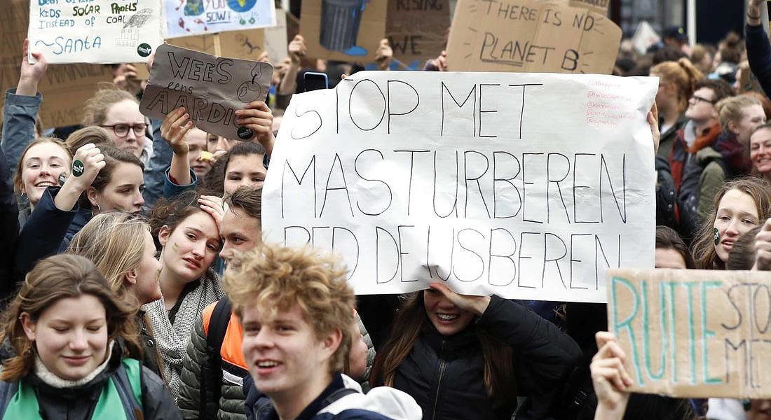 Climate Change protest in Amsterdam © EPA