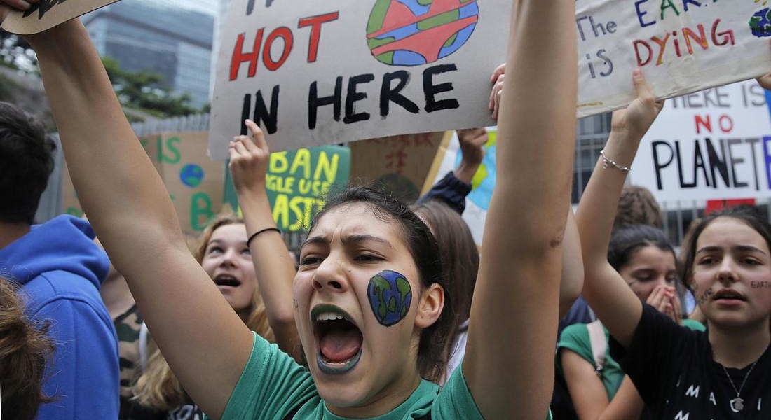 Hong Kong Climate Student Protests © AP
