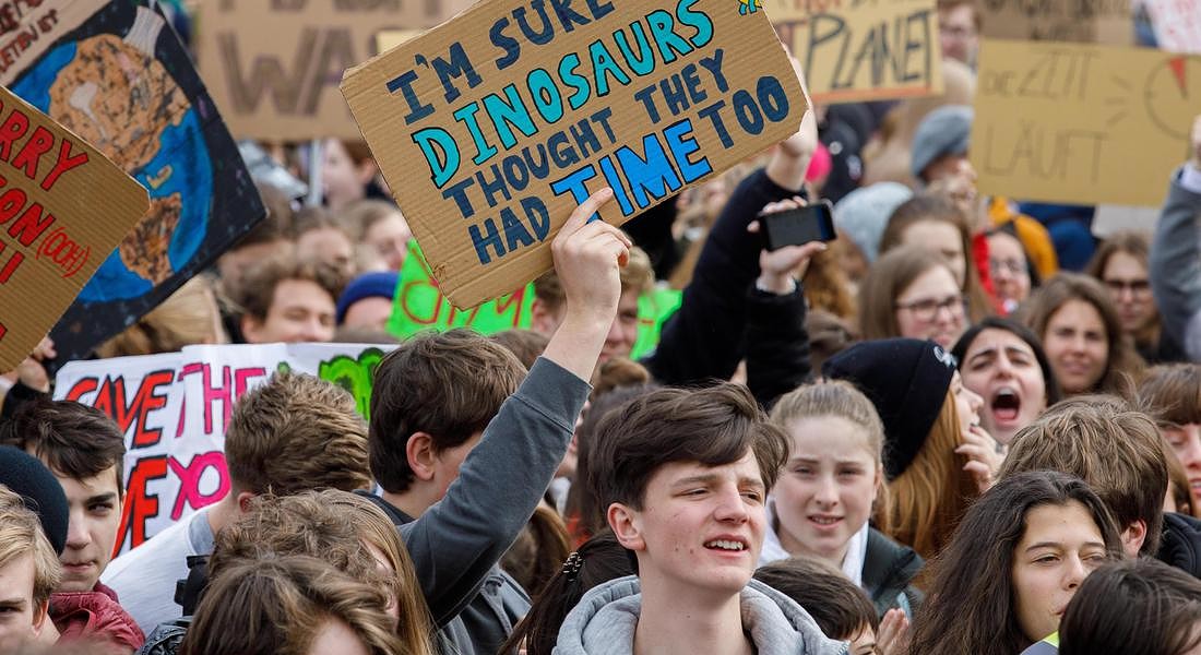 Students strike for climate change in Vienna © EPA