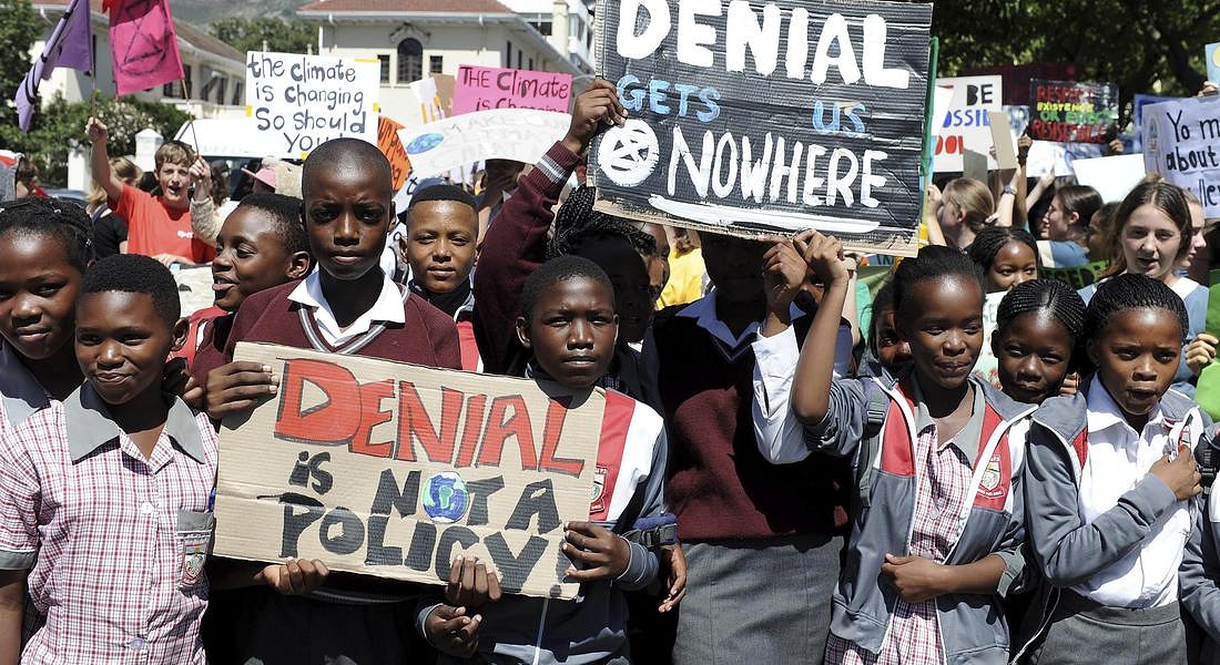 South Africa Climate Student Protests © AP