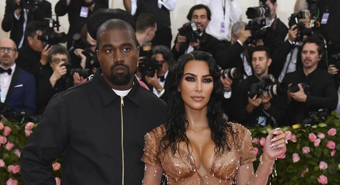 Kanye West,Kim Kardashian © AP