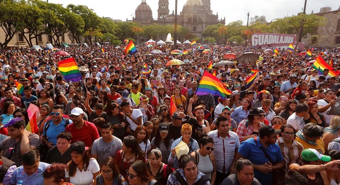 Guadalajara Pride march in Guadalajara © EPA