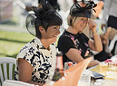 gli immancabili cappelli con veletta del matrimonio inglese foto SolStock iStock. (ANSA)