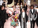 Milan fashion week: Dolce&Gabbana:  Caleb Lane, Elettra Rossellini, Ronin Lane, Isabella Rossellini and Roberto Rossellini (ANSA)