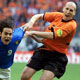 Euro 2000: duello  Inzaghi-Stam durante Italia-Olanda