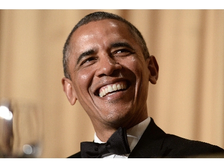 Barack Obama en la cena para los corresponsales de la Casa Blanca   (ANSA). 
