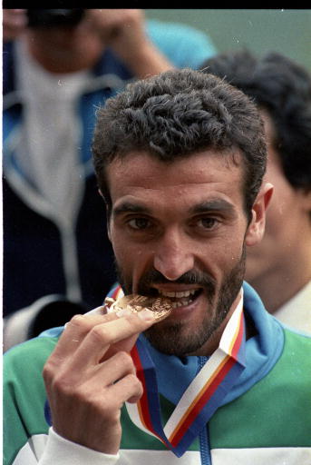 Gelindo Bordin, oro nella  maratona a Seul nel 1988