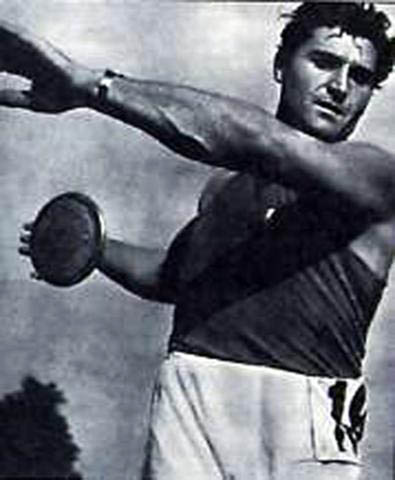 Adolfo Consolini, oro nel lancio del disco nel 1948 a Londra