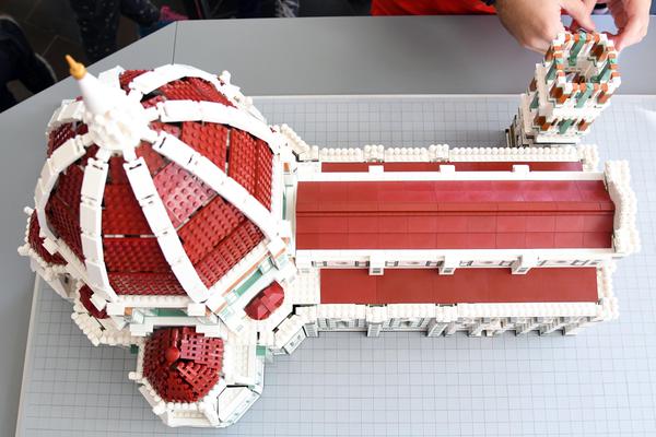 Il modello del Duomo di Firenze in mattoncini Lego © ANSA
