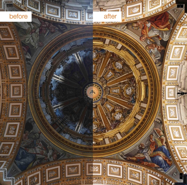 Vaticano: basilica S.Pietro si rif look,nuova illuminazione © ANSA