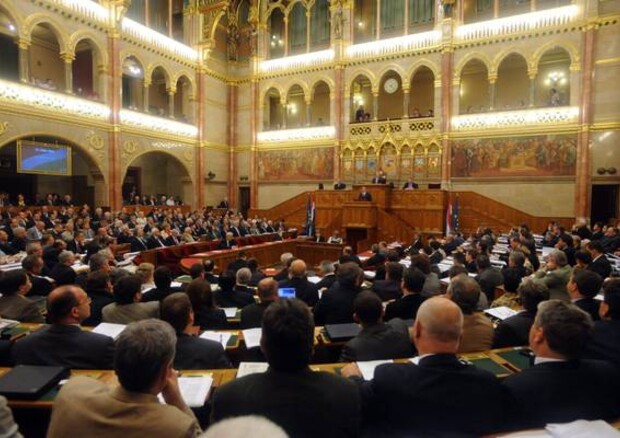 Un'immagine del Parlamento ungherese a Budapest. © ANSA 