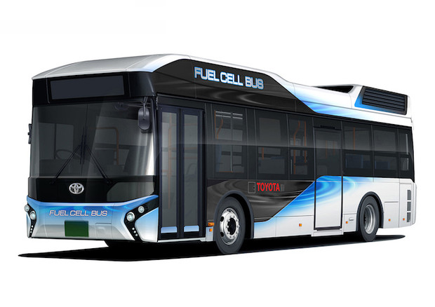 In Giappone dal 2017 in vendita bus fuel cell Toyota © Toyota