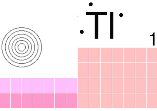 Il simbolo del Tallio, numero 81 nella Tavola periodica degli elementi © ANSA