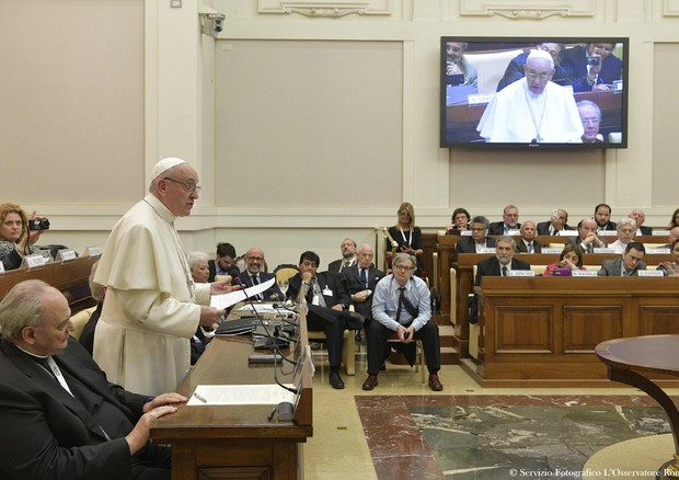 Vatican: Pope Francis takes part in a seminar on water study © ANSA