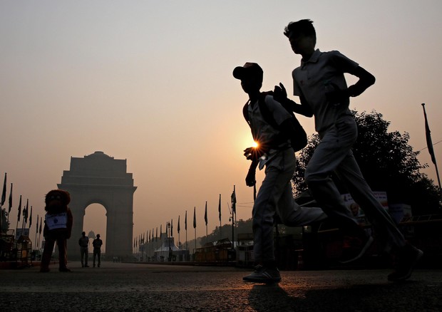 Runner a New Delhi © EPA