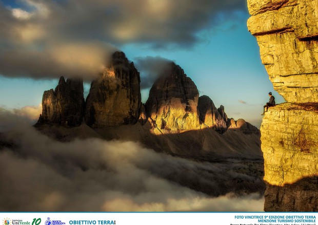 Le tre cime di Lavaredo vincono premio foto Obiettivo Terra © ANSA