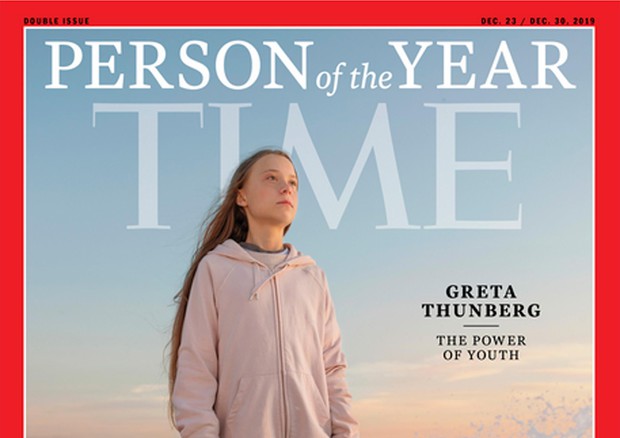 Greta Thunberg 'Persona dell'Anno' di Time 2019 © ANSA