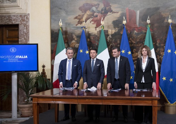 Conferenza stampa di presentazione piano 'Proteggi Italia' © ANSA