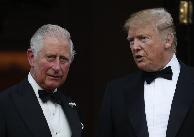Il principe Carlo insieme con il presidente Trump © AP