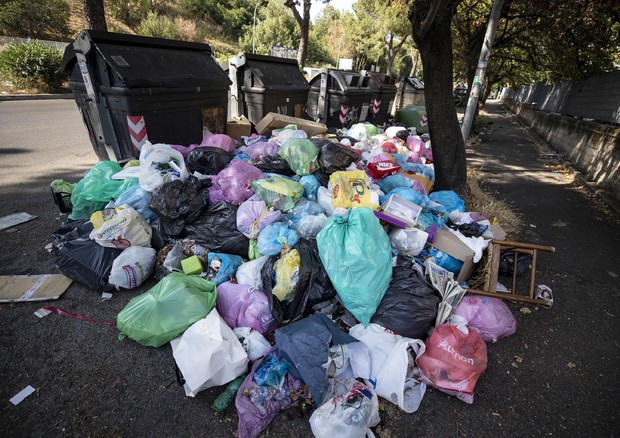 Emergenza rifiuti a Roma © ANSA