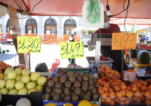 Frutta e verdura nel mercato di Porta Palazzo a Torino © ANSA