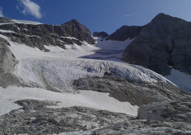 Il ghiacciaio della Marmolada © ANSA