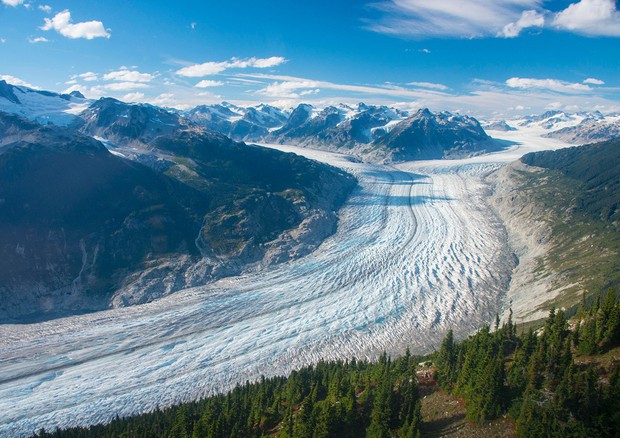 Il ghiacciaio Klinaklini in Canada (fonte: Brian Menounos) © Ansa