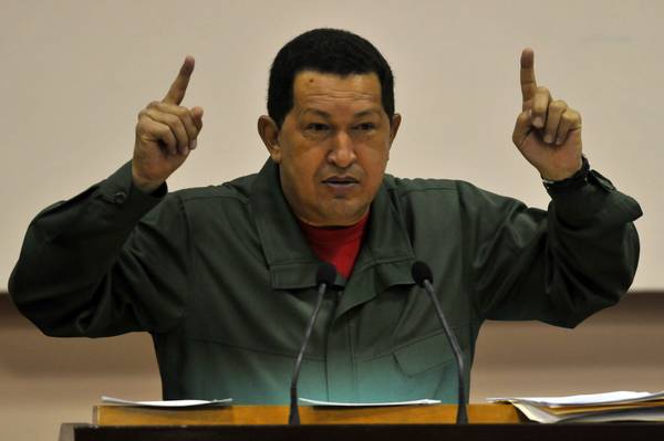 Il presidente del Venezuela, Hugo Chavez.