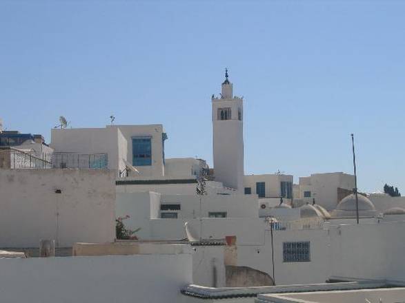 Il borgo Sidi Bou Said, case bianche con finestre turchesi